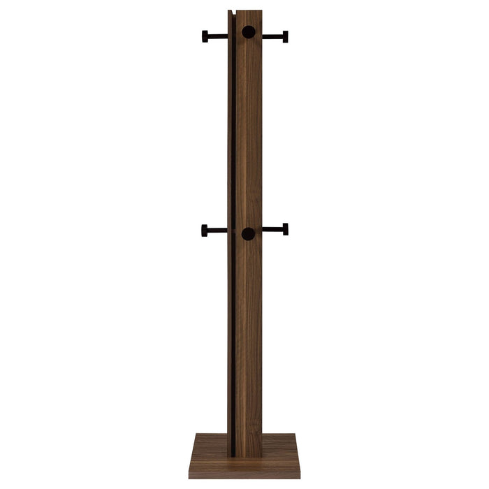 Rikkie Engineered Wood Coat Rack Walnut - Walo Furniture