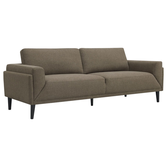 Rilynn 2 - piece Upholstered Track Arm Sofa Set Brown - Walo Furniture