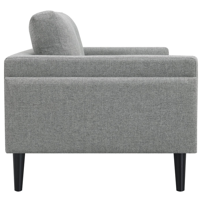 Rilynn 2 - piece Upholstered Track Arm Sofa Set Grey - Walo Furniture