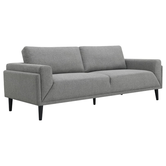 Rilynn 2 - piece Upholstered Track Arm Sofa Set Grey - Walo Furniture