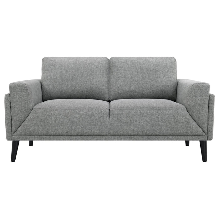 Rilynn 2 - piece Upholstered Track Arm Sofa Set Grey - Walo Furniture