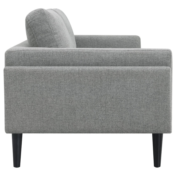 Rilynn 2 - piece Upholstered Track Arm Sofa Set Grey - Walo Furniture