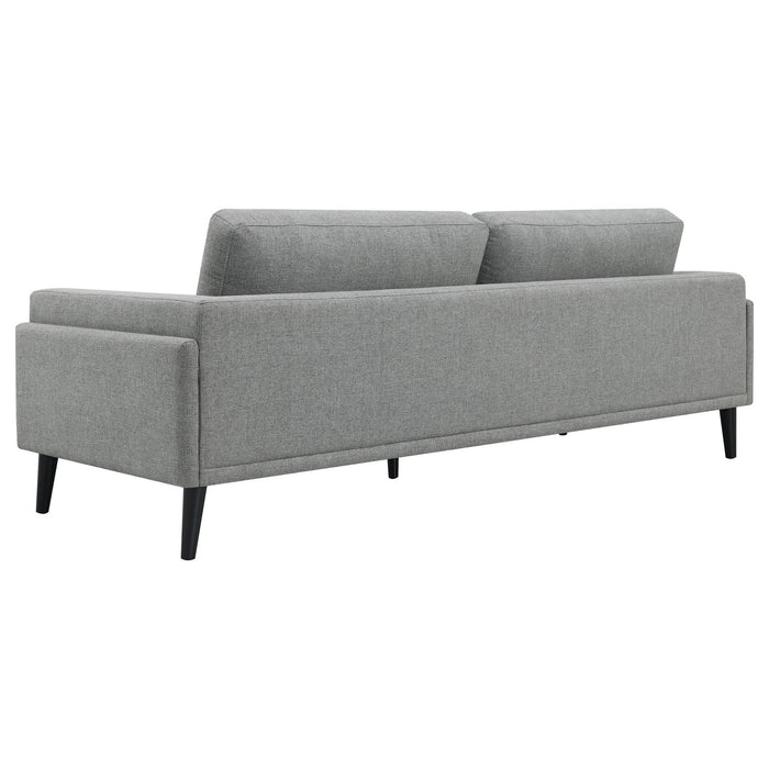 Rilynn 2 - piece Upholstered Track Arm Sofa Set Grey - Walo Furniture