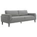 Rilynn 3 - piece Upholstered Track Arm Sofa Set Grey - Walo Furniture