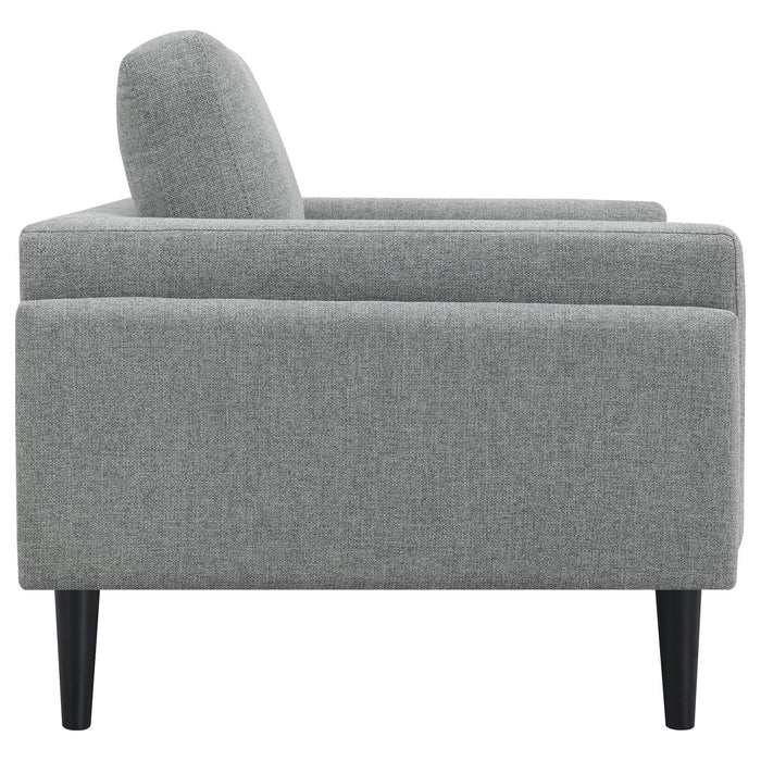 Rilynn Upholstered Track Arm Accent Chair Grey - Walo Furniture