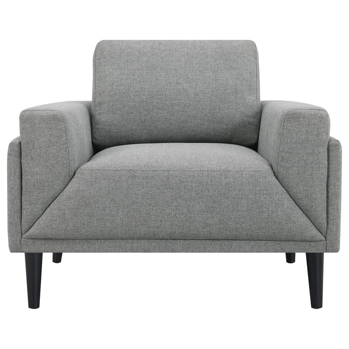 Rilynn Upholstered Track Arm Accent Chair Grey - Walo Furniture