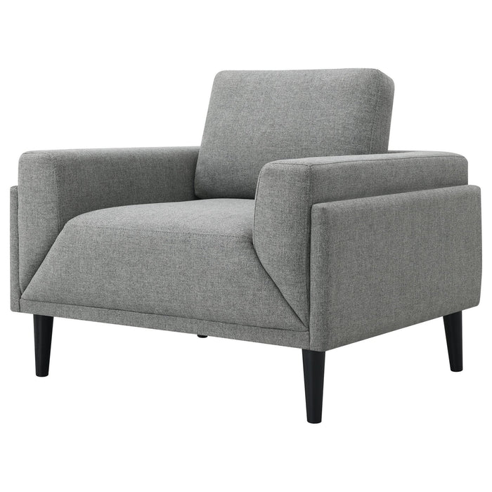 Rilynn Upholstered Track Arm Accent Chair Grey - Walo Furniture