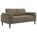 Rilynn Upholstered Track Arm Loveseat Brown - Walo Furniture