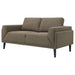 Rilynn Upholstered Track Arm Loveseat Brown - Walo Furniture