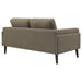 Rilynn Upholstered Track Arm Loveseat Brown - Walo Furniture