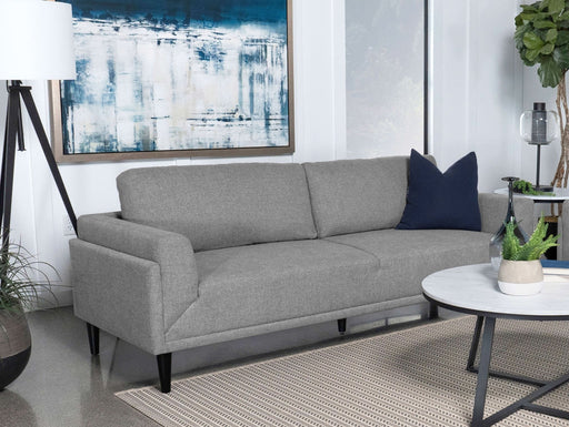 Rilynn Upholstered Track Arm Sofa Grey - Walo Furniture