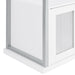 Risley 2 - door Circular LED Home Bar Cabinet White High Gloss - Walo Furniture