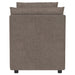 Robin Upholstered Accent Bench with Armrests Brown - Walo Furniture