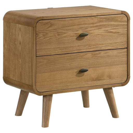 Robyn 2 - drawer Nightstand Bedside Table Light Ash - Walo Furniture