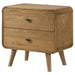 Robyn 2 - drawer Nightstand Bedside Table Light Ash - Walo Furniture