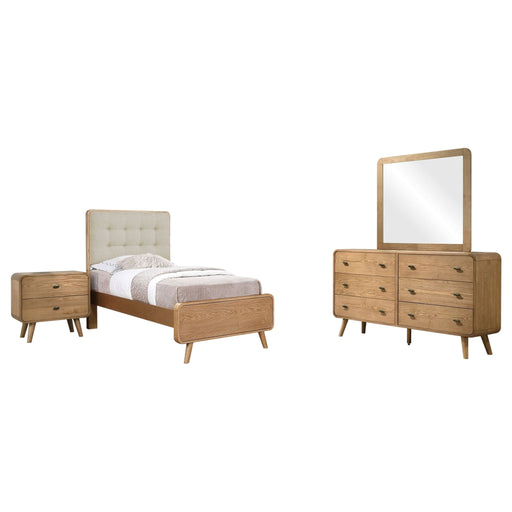 Robyn 4 - piece Twin Bedroom Set Light Ash - Walo Furniture