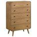 Robyn 5 - drawer Bedroom Chest of Drawers Light Ash - Walo Furniture