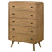 Robyn 5 - drawer Bedroom Chest of Drawers Light Ash - Walo Furniture