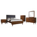 Robyn 5 - piece Full Bedroom Set Dark Walnut - Walo Furniture