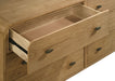 Robyn 6 - drawer Bedroom Dresser Light Ash - Walo Furniture