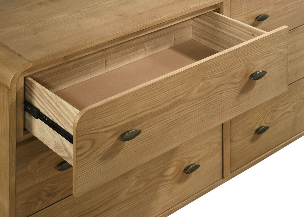 Robyn 6 - drawer Bedroom Dresser Light Ash - Walo Furniture