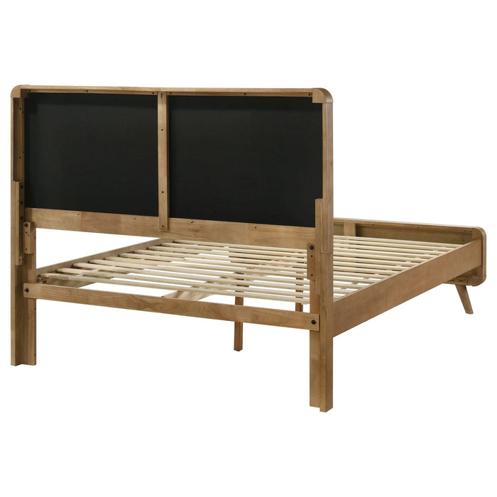 Robyn Wood California King Platform Bed Light Ash - Walo Furniture