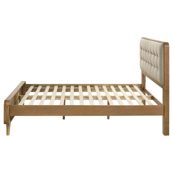 Robyn Wood California King Platform Bed Light Ash - Walo Furniture