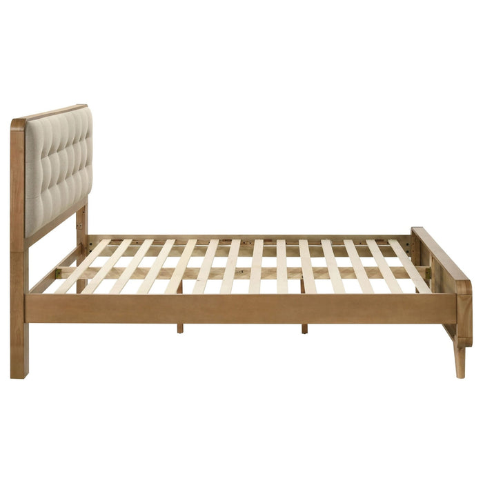 Robyn Wood California King Platform Bed Light Ash - Walo Furniture