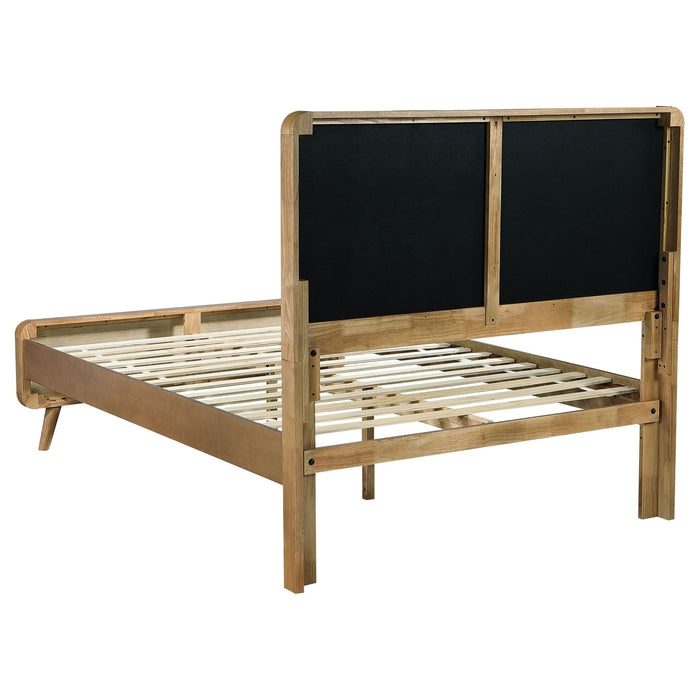 Robyn Wood Full Platform Bed Light Ash - Walo Furniture