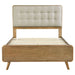 Robyn Wood Full Platform Bed Light Ash - Walo Furniture