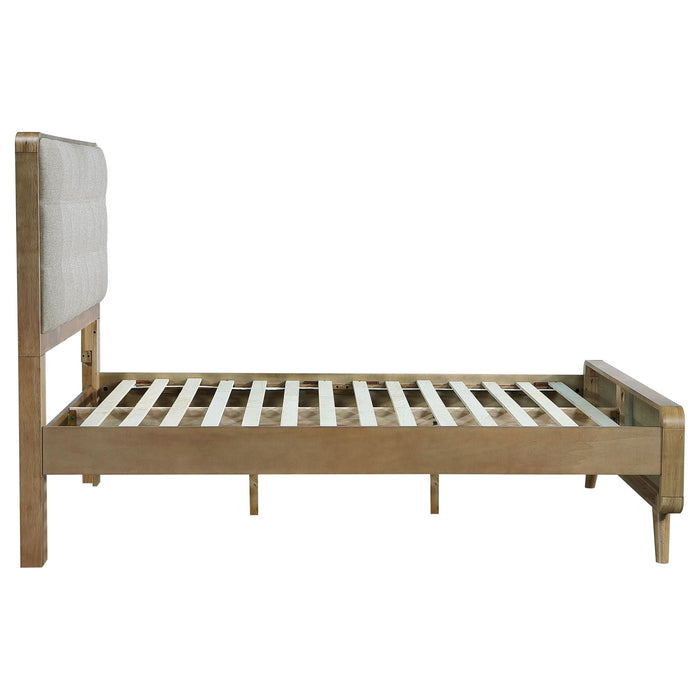 Robyn Wood Full Platform Bed Light Ash - Walo Furniture