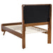 Robyn Wood Twin Platform Bed Dark Walnut - Walo Furniture