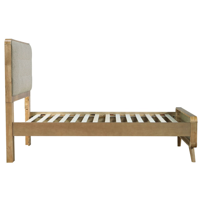 Robyn Wood Twin Platform Bed Light Ash - Walo Furniture