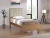 Robyn Wood Twin Platform Bed Light Ash - Walo Furniture