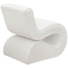 Ronea Boucle Upholstered Armless Curved Chair Cream - Walo Furniture