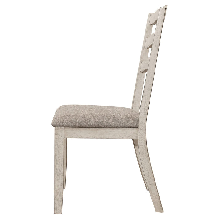 Ronnie Wood Dining Side Chair Rustic Cream (Set of 2) - Walo Furniture