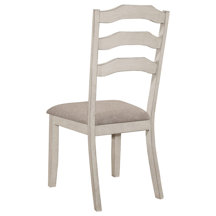 Ronnie Wood Dining Side Chair Rustic Cream (Set of 2) - Walo Furniture