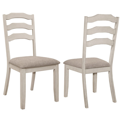 Ronnie Wood Dining Side Chair Rustic Cream (Set of 2) - Walo Furniture