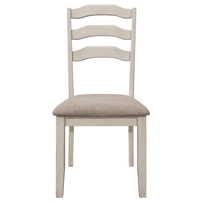 Ronnie Wood Dining Side Chair Rustic Cream (Set of 2) - Walo Furniture