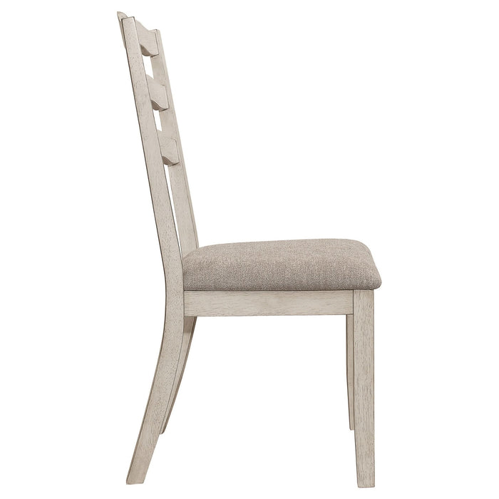 Ronnie Wood Dining Side Chair Rustic Cream (Set of 2) - Walo Furniture