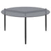 Rosalie Round Smoked Glass Top Coffee Table Grey - Walo Furniture