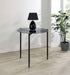 Rosalie Round Smoked Glass Top End Table Grey - Walo Furniture