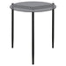 Rosalie Round Smoked Glass Top End Table Grey - Walo Furniture