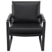 Rosalind Upholstered Track Arm Accent Chair Black - Walo Furniture