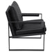 Rosalind Upholstered Track Arm Accent Chair Black - Walo Furniture