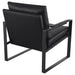 Rosalind Upholstered Track Arm Accent Chair Black - Walo Furniture