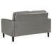 Ruth 2 - piece Upholstered Track Arm Sofa Set Grey - Walo Furniture