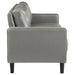 Ruth 2 - piece Upholstered Track Arm Sofa Set Grey - Walo Furniture