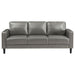 Ruth 2 - piece Upholstered Track Arm Sofa Set Grey - Walo Furniture