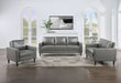 Ruth 3 - piece Upholstered Track Arm Sofa Set Grey - Walo Furniture